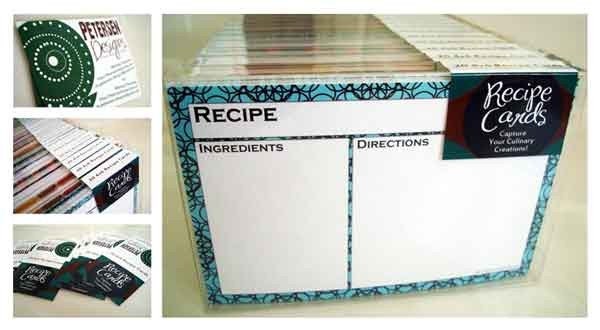 Recipe Card Sampler Pack - Your choice of 30 4x6 extra heavyweight recipe cards
