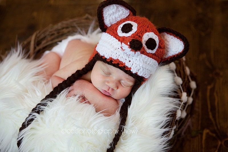 Instant Download Crochet Pattern - Sly Fox Hat
