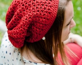 Instant Download Crochet Pattern - Seattle Slouch Crochet Beanie Pattern - Teen & Adult Size