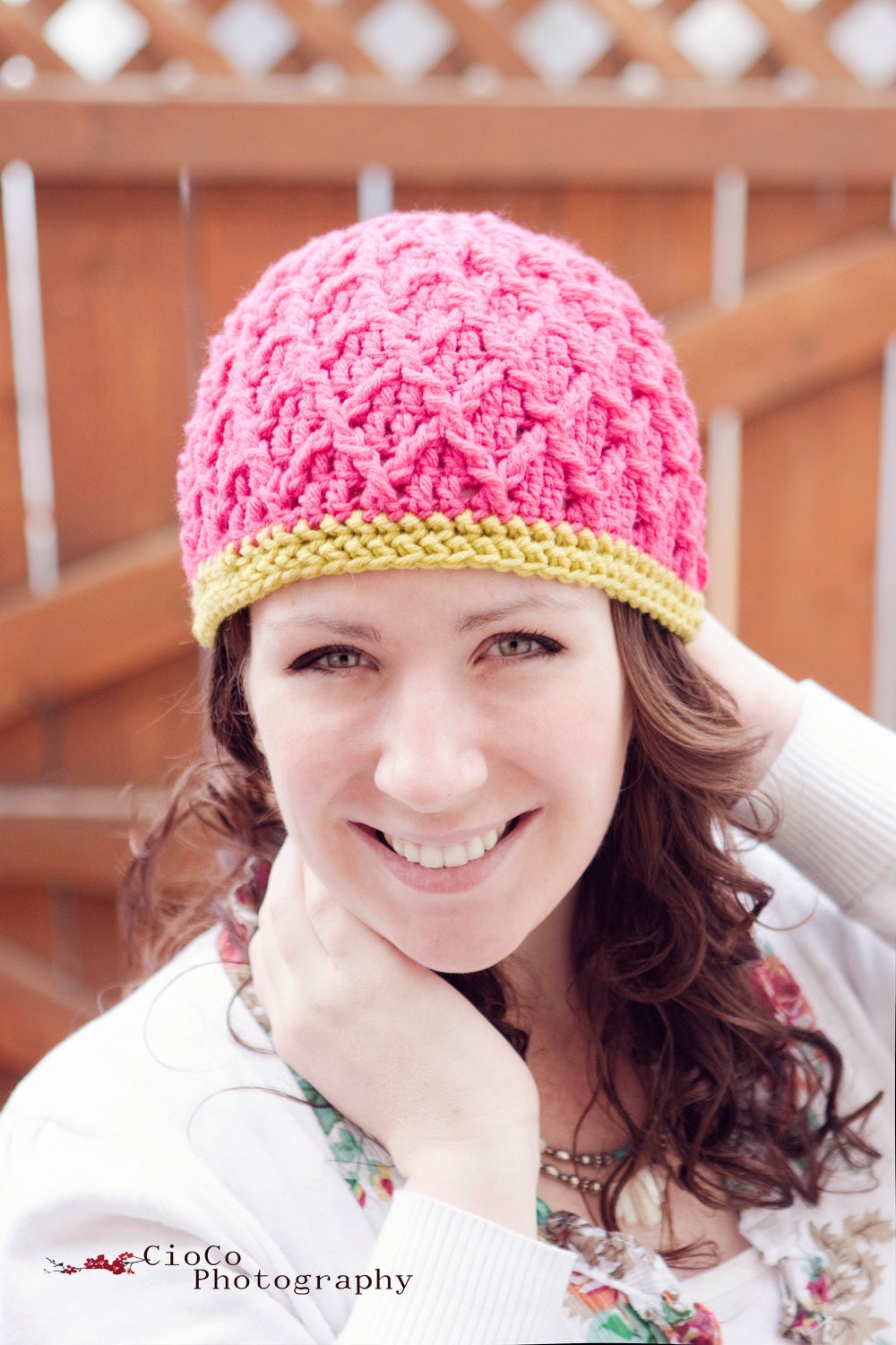 Catherine Textured Diamonds Hat Pattern - Instant Download Crochet Pattern