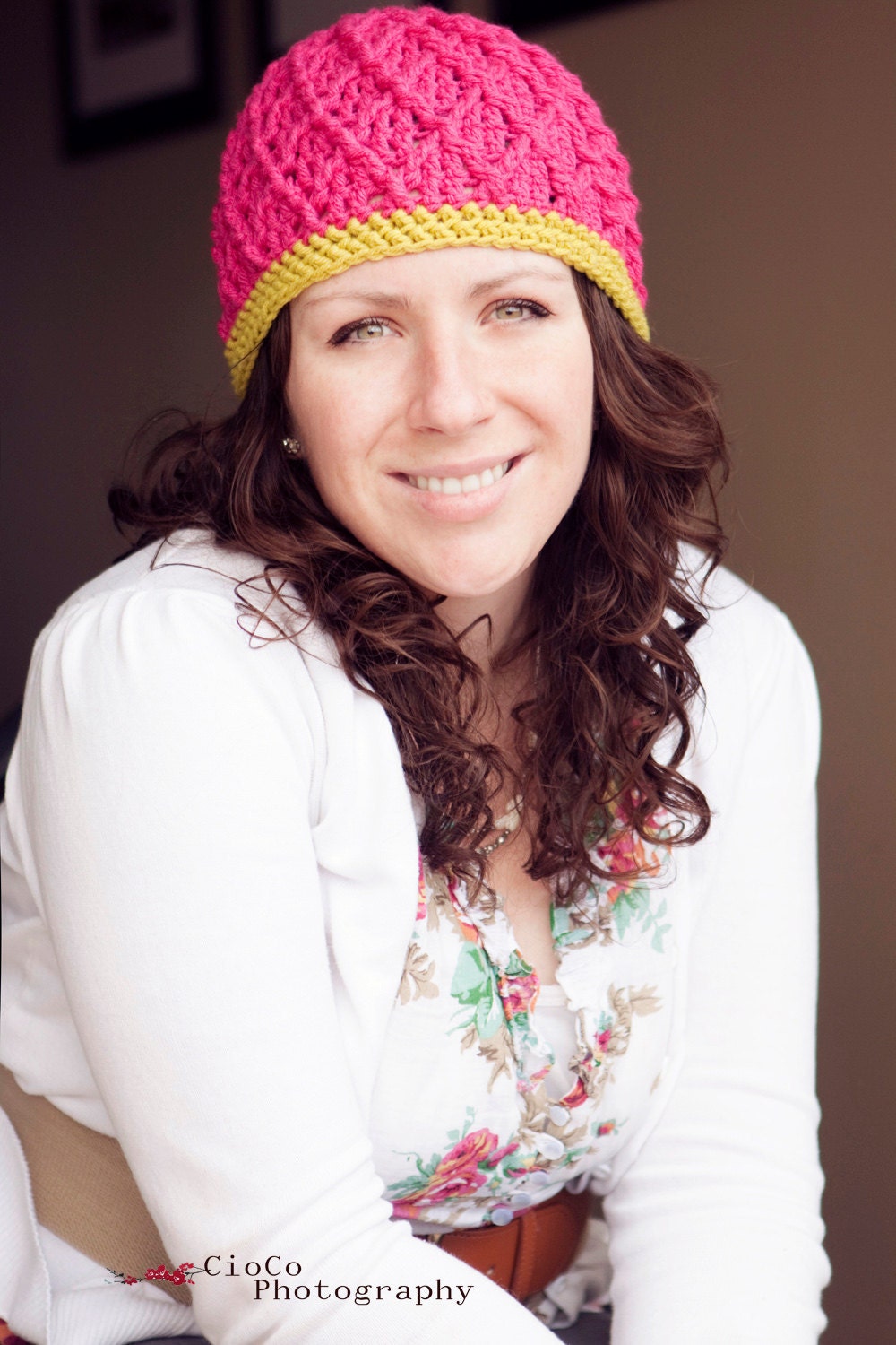 Catherine Textured Diamonds Hat Pattern - Instant Download Crochet Pattern