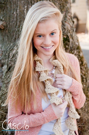 Whispering Waves Scarf Pattern - Instant Download Crochet Pattern