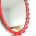Perfume Tray Vintage Mirror Vanity Tray Cherry Red Wall Mirror Decorative Mirrors