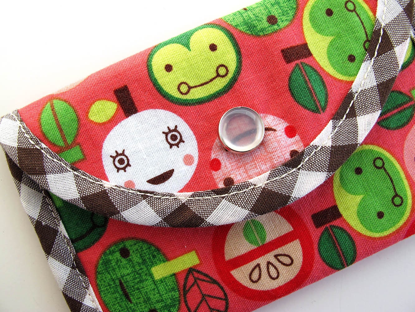 Red Appleville Business Card/Credit Card Case