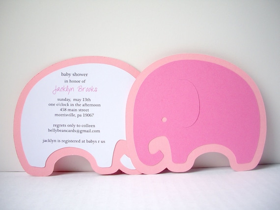 Baby Elephant Invitation