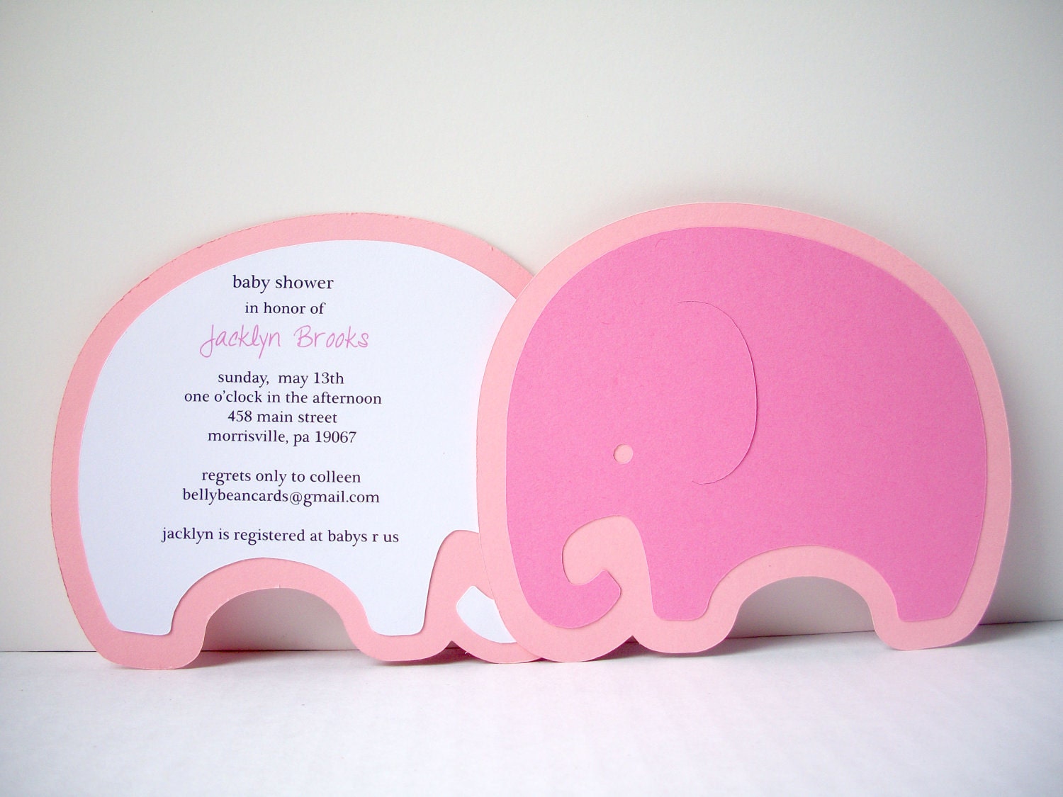 Baby Elephant Invitation