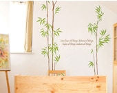 Vinyl Wall Sticker Wall Decal Mural Kids Sticker Home Wall Decor Vinyl Sticker Graphic--BAMBOO 4TH 59" high
