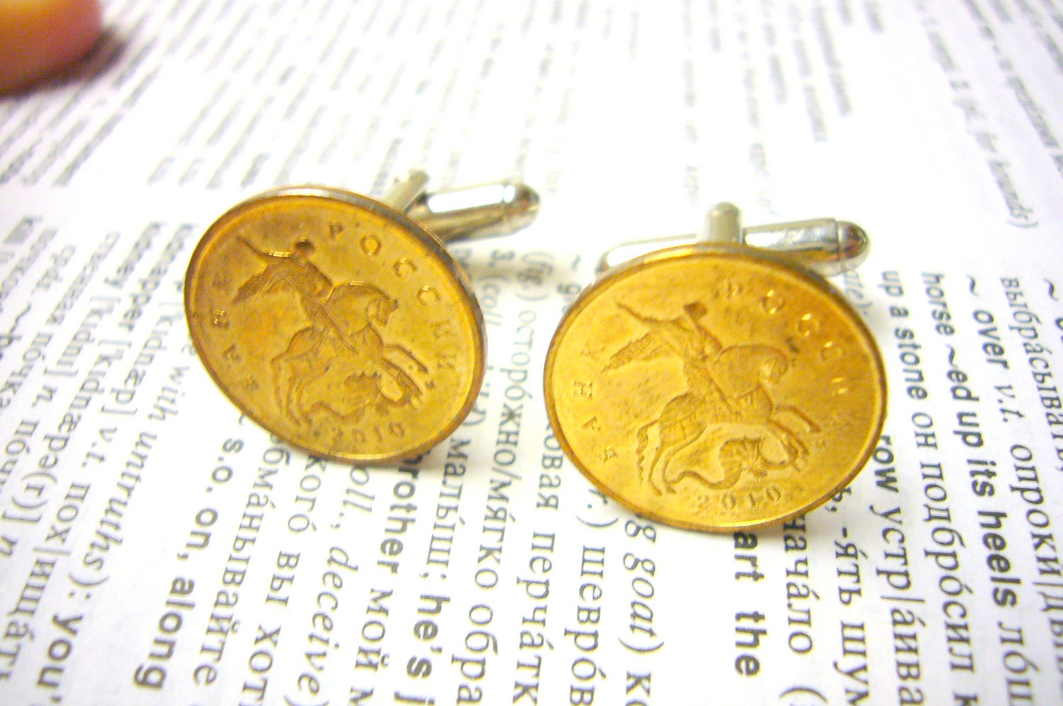 Mens Cufflinks Coin cuff links, Russian rubles coin cufflinks men fashion mens jewelry