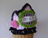 50th Birthday Party Crown/Hat- Adult Birthday - 50 and FAB or customize Il_170x135
