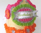 Lollipop Birthday Hat - Crown- BIRTHDAY GIRL or customize Il_170x135