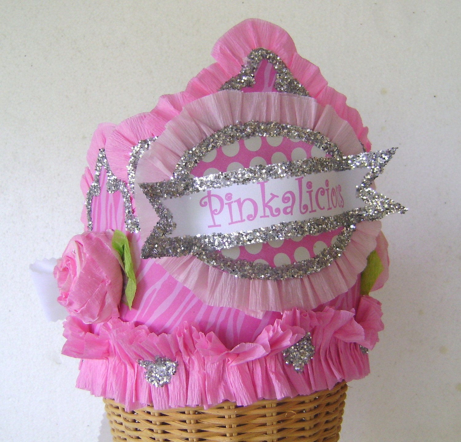 Birthday Crown/Hat PINKALICIOUS or customize- Adult or Child Il_570xn