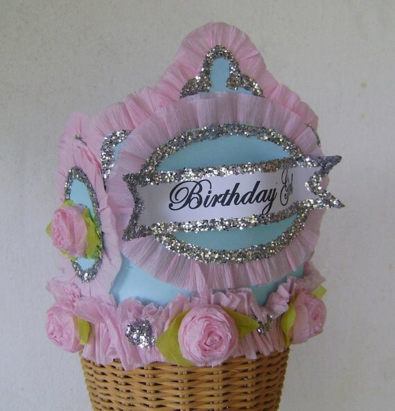 BIRTHDAY GIRL Birthday Crown Hat Adult or Child- customize with any saying Il_570xn