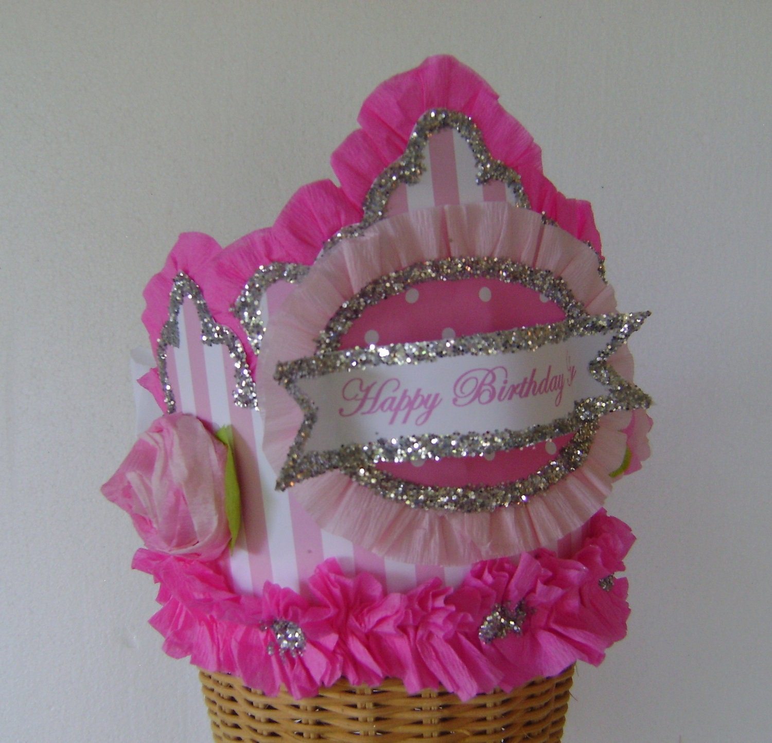 Birthday Party Crown/Hat HAPPY BIRTHDAY with personalized name - Adult or Child