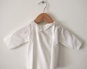 Vintage baby shirt with embroidered multi dot collar