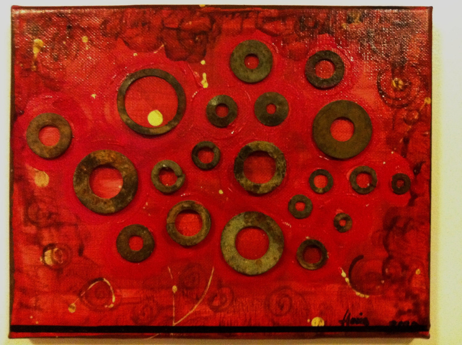 UNDERWATER acrylic paint with metal
