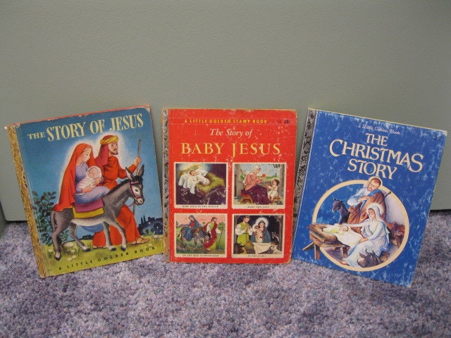 3 Little Golden Books about Baby Jesus