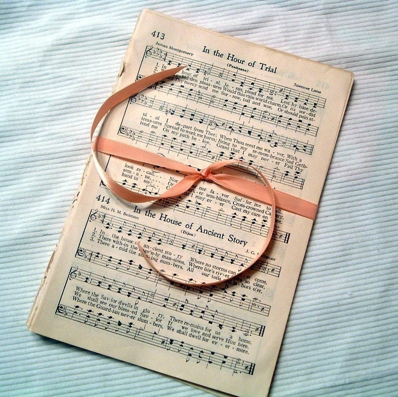 Vintage Hymnal Sheet Music 30 pages Ephemera