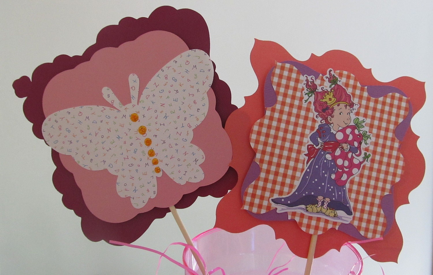Fancy Nancy centerpieces