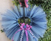 Giddey Up in Pink Tutu Set -  Tutu and matching bow-  Perfect for birthdays and special occasions