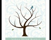 Personalized Signature Tree New Baby Shower or Birthday Thumb PRINTABLE FILE Gift 11x 14 I've Got Roots