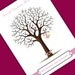 Baby Gift Shower Signature Tree Print- Personalized  FINGERPRINT Tree 11 x 14 PRINTABLE FILE