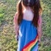 80's Rainbow Beach Custom order, not yet made, from reclaimed stretch knit tee shirts,tshirts, teeshirts Girls size 12 months to 7 years