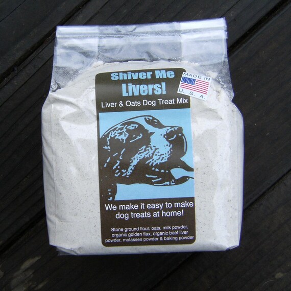 Dog Treat Cookie Mix 1 lb. Shiver Me Livers Flavor