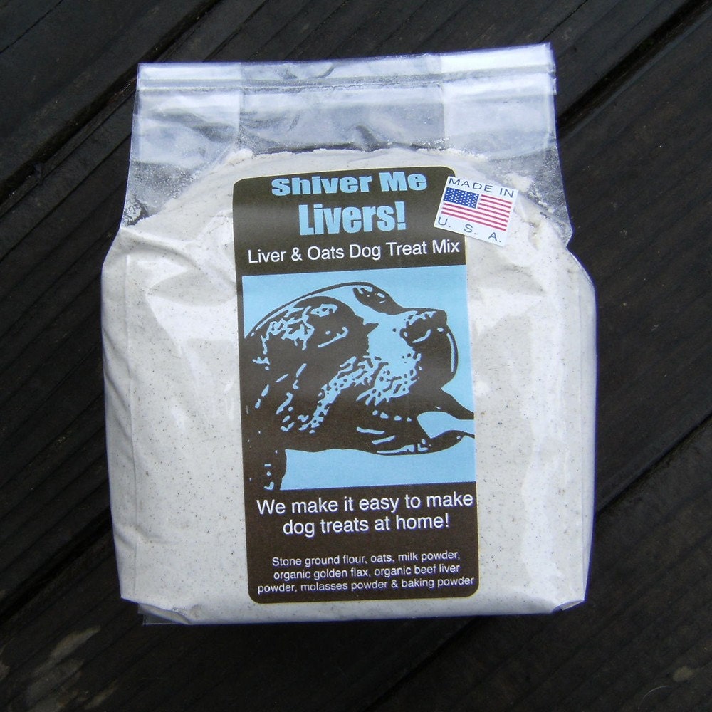 Dog Treat Cookie Mix 1 lb. Shiver Me Livers Flavor