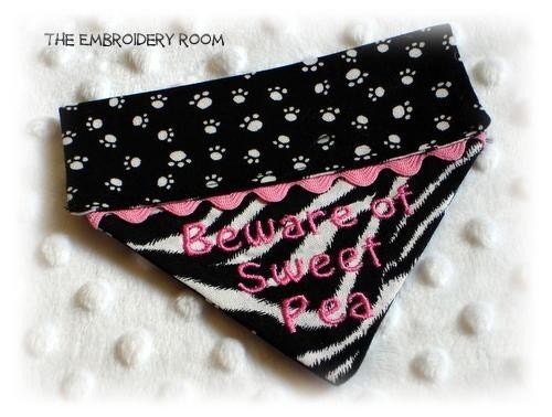 Wild Thing Pet Bandana for Girls   (xsm,sm, or med)