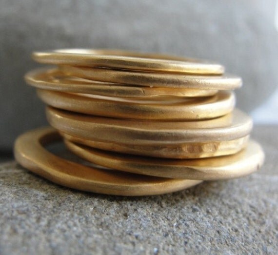 Golden Urban - Set Of 5 Rings