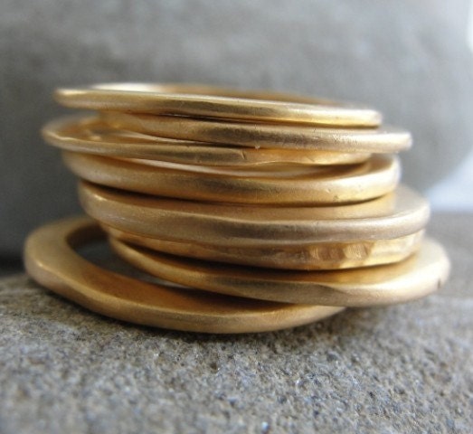 Golden Urban - Set Of 5 Rings