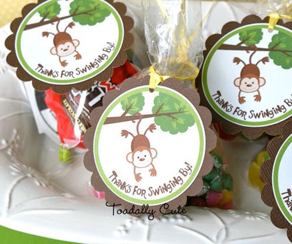 Goin' Bananas, Favor Tags, set of 12 Il_570xn