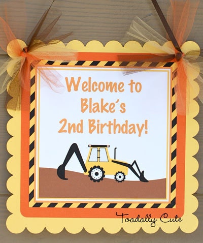 NEW - Construction, Name Banner