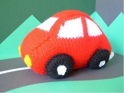 Charlie Car Amigurumi Knitted Toy Pattern PDF