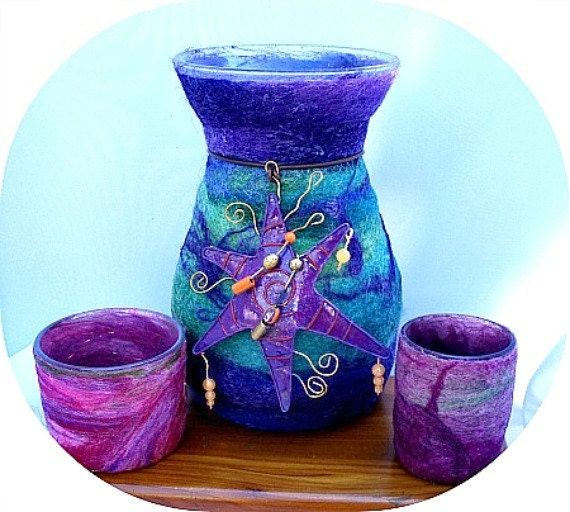 Felted  Vase Tutorial