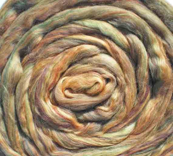 Ashland Bay Multi Colored Merino for Spinning or Felting "Sunflower"  4 oz.