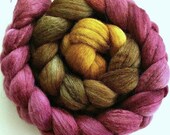 BFL/Silk 4 Oz. Combed Top "Bordeaux Gradient"