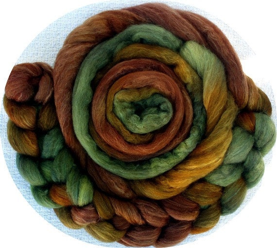 BFL/Silk 4 Oz. Combed Top Copper Mine