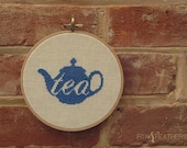Teapot Love PDF Cross Stitch Pattern