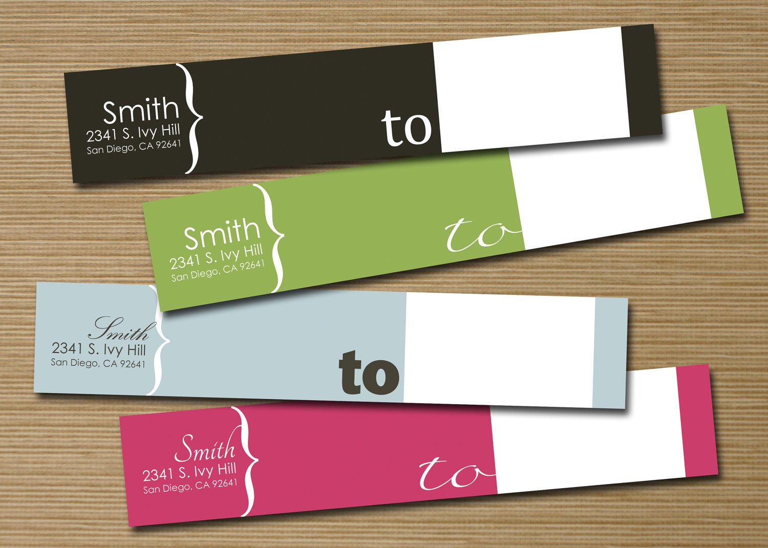 Printable Wrap Around Return Address Labels (Return Address Labels "To")