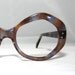 Vintage 60s Mod Eyeglasses Frames. Brown and Purple