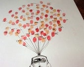 RESERVED (for januaryicecream) RUSH Large Balloon with custom dog, The original guetbook thumbprint balloons (ink pads available separately)