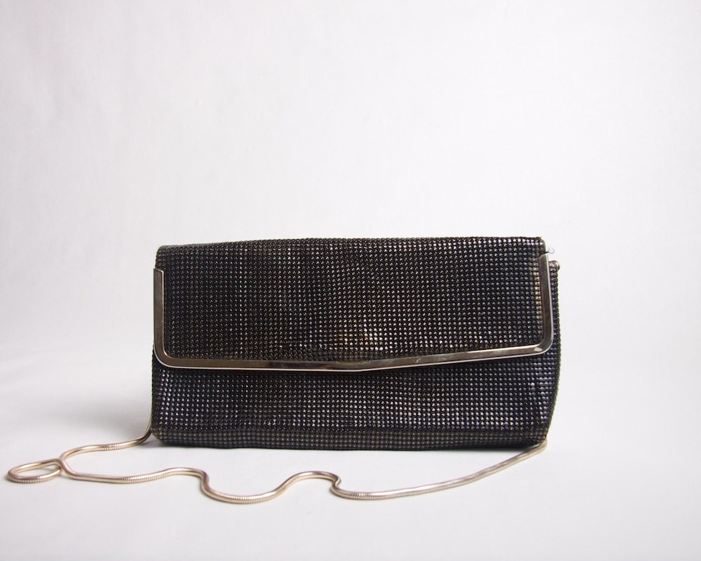 Vintage Handbag Black Glomesh