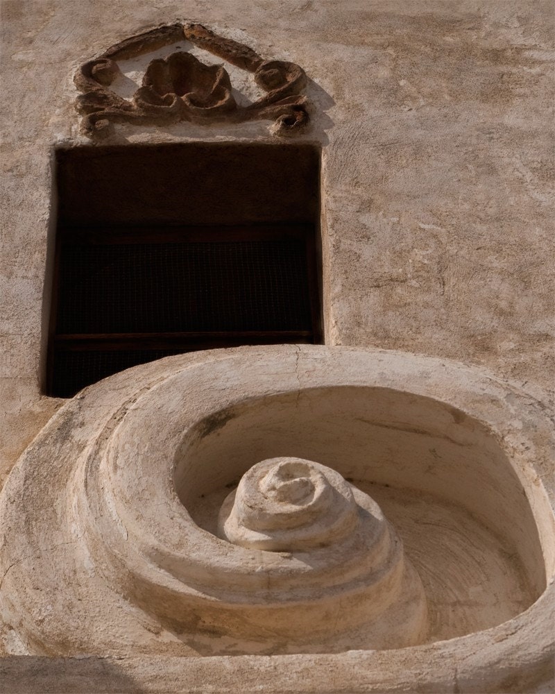 Circle - A Fine Art Photograph - 8 x 10 of Mission San Xavier