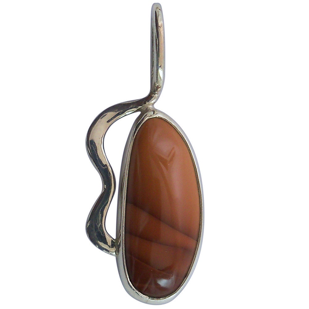 Bruneau Jasper Pendant Set in Sterling Silver  pbrnf1557