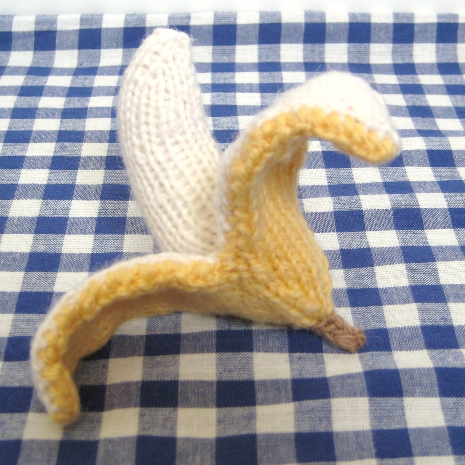 Norwood Monkey and Bananas cute toy animal knitting patterns by Amanda Berry with instant download
