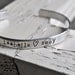 Personalized Handstamped Cuff Bracelet - Choose your own Names/Words