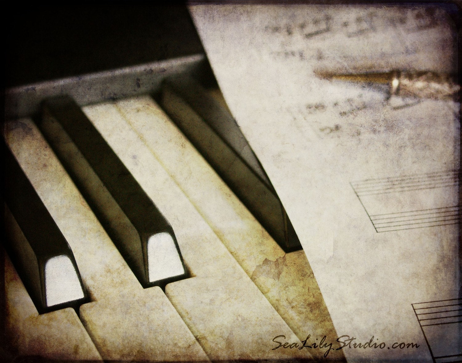 Piano - 11x14 Fine Art Print