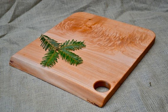 Cutting Board Natural Edge Salvaged Wood 334 by RedOnionWoodworks