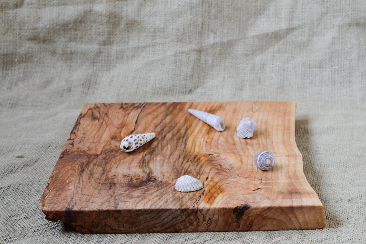 Organic Wood Serving Tray 598, Ready to Ship